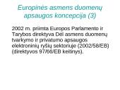 Asmens duomenų apsauga ir ją reglamentuojantys įstatymai 16 puslapis