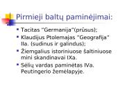 Baltų gentys. Lietuvių tautos susidarymas 12 puslapis