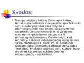 Baltų gentys. Lietuvių tautos susidarymas 18 puslapis