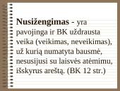 Baudžiamoji teisė - tai nusikalstamų veikų padarymo ir jų teisinių padarinių teisė 6 puslapis