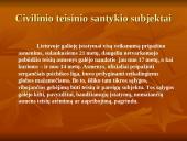 Civilinio teisinio santykio subjektai. Pagrindiniai daiktinės teisės bruožai 2 puslapis