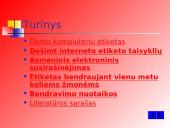 Darbo kompiuteriu etiketas 2 puslapis