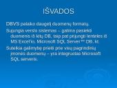 Duomenų bazių valdymo sistemos 11 puslapis