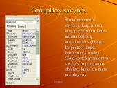 Grupavimo komponentas ir jo taikymai: GroupBox 2 puslapis