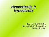 Hyperglosija ir hypoglosija
