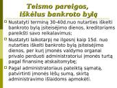Įmonių bankrotas pagal įmonių teisę 15 puslapis
