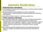 Įmonių bankrotas pagal įmonių teisę 20 puslapis