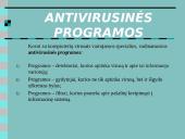 Informacijos apsauga ir kompiuterių virusai 14 puslapis