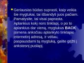 Internet Explorer. Pagrindiniai naršymo veiksmai 6 puslapis