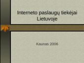 Interneto paslaugų tiekėjai Lietuvoje