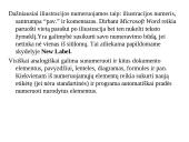 Išnašos. Iliustracijų numeravimas. Figūrų braižymas ir spalvinimas 8 puslapis