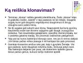 Klonavimas ir genetinė ateitis 3 puslapis