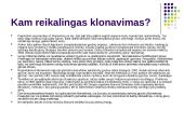 Klonavimas ir genetinė ateitis 8 puslapis