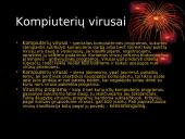 Kompiuterių virusų klasifikacija ir antivirusinės programos 3 puslapis