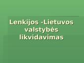 Lenkijos-Lietuvos valstybės likvidavimas