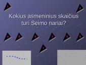 Lietuvos Respublikos Seimas ir skaičiai 3 puslapis