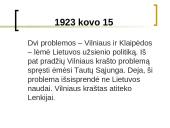 Lietuvos santykiai su kaimynais 1923.01.15 – 1939.03.22 2 puslapis