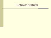Lietuvos statutai