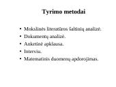 Maitinimo organizavimas mokyklose: situacija ir problemos 6 puslapis