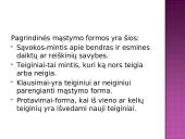 Mąstymo uždaviniai. Problemų sprendimo būdai 5 puslapis