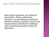 Mąstymo uždaviniai. Problemų sprendimo būdai 10 puslapis