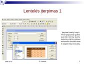 MW: Lentelės tekstiniuose dokumentuose 18 puslapis