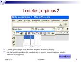 MW: Lentelės tekstiniuose dokumentuose 19 puslapis