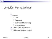 MW: Lentelės tekstiniuose dokumentuose 10 puslapis