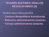 Muitų sąvoka. Teisiniai muitų veiklos reguliavimo pagrindai. Muitinės departamentas 6 puslapis
