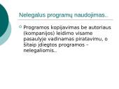 Neteisėtas programų naudojimas ir teisinė atsakomybė 2 puslapis