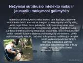 Nežymiai sutrikusio intelekto vaikai ir jaunuoliai 20 puslapis