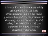 Programinės įrangos, duomenų ir intelektinės nuosavybės teisinė apsauga 5 puslapis