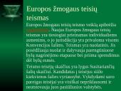 Regioninė Europos žmogaus teisių sistema 11 puslapis
