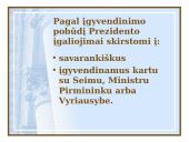 Respublikos Prezidento įgaliojimai valstybinės valdžios institucijų sistemoje 3 puslapis