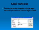 TagEditor redagavimo aplinka 18 puslapis