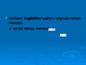 TagEditor redagavimo aplinka 9 puslapis