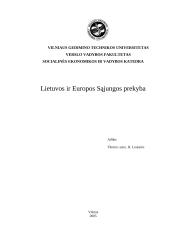 Lietuvos ir Europos Sąjungos prekyba referatas