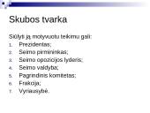Teisėkūros proceso stadijos ir taisyklės Lietuvos parlamente 17 puslapis
