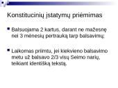 Teisėkūros proceso stadijos ir taisyklės Lietuvos parlamente 19 puslapis