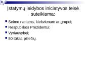 Teisėkūros proceso stadijos ir taisyklės Lietuvos parlamente 3 puslapis