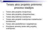 Teisėkūros proceso stadijos ir taisyklės Lietuvos parlamente 8 puslapis