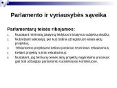 Teisėkūros proceso stadijos ir taisyklės Lietuvos parlamente 9 puslapis