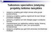 Teisėkūros proceso stadijos ir taisyklės Lietuvos parlamente 10 puslapis
