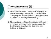 The competence of Lithuanian Constitutional court 4 puslapis