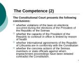 The competence of Lithuanian Constitutional court 5 puslapis