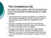 The competence of Lithuanian Constitutional court 6 puslapis
