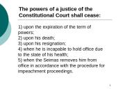 The competence of Lithuanian Constitutional court 7 puslapis