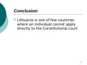 The competence of Lithuanian Constitutional court 8 puslapis
