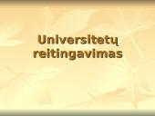 Universitetų reitingavimas