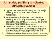 Vaikų ir tėvų psichopatologijos ryšys su auklėjimo ypatumais 18 puslapis